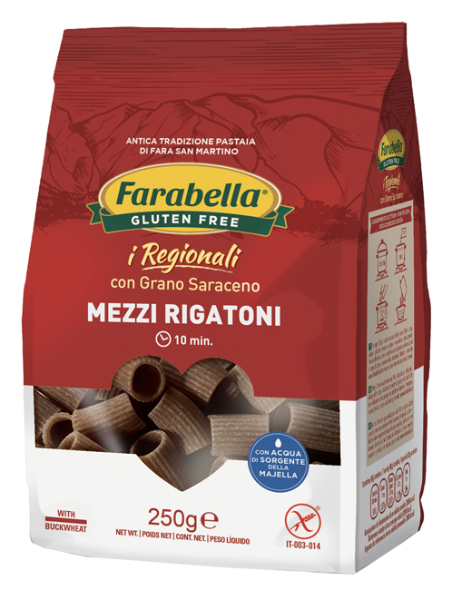 FARABELLA MEZZI RIGATONI AL GRANO SARACENO 250 G - Newepa Srl