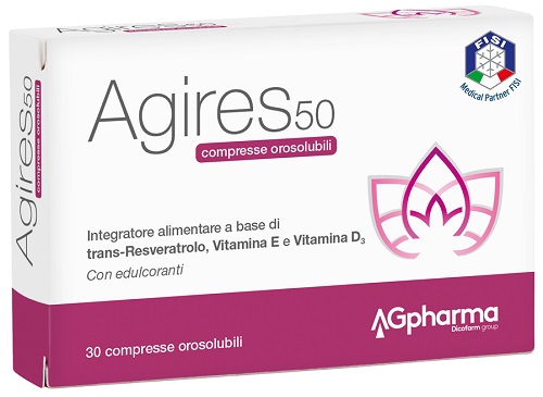 AGIRES 50 30 COMPRESSE OROSOLUBILI SCATOLA 5,4 G - Newepa Srl