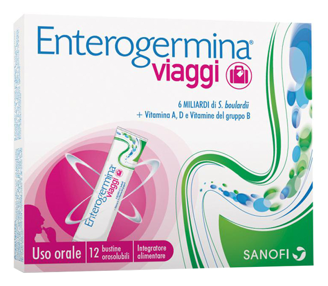 ENTEROGERMINA VIAGGI 12 BUSTINE OROSOLUBILI CONFEZIONE STANDARD - Newepa Srl
