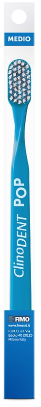 CLINODENT POP BLU SPAZZOLINO DA DENTI MEDIO - Newepa Srl
