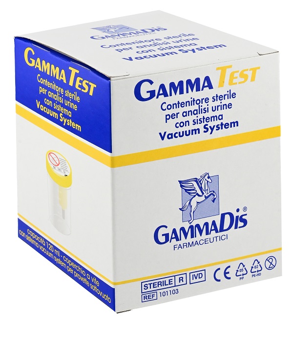 CONTENITORE STERILE PER URINA SOTTOVUOTO 120 ML GAMMADIS - Newepa Srl