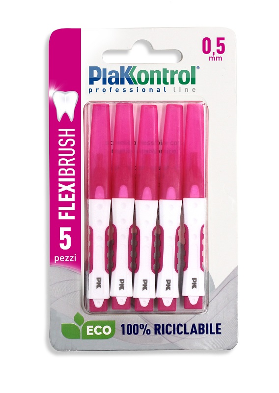 PLAKKONTROL SCOVOLINO INTERDENTALE FLEXI BRUSH05 BLISTER 5 PEZZI - Newepa Srl