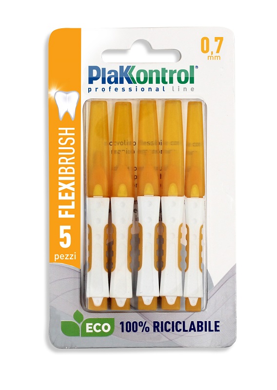 PLAKKONTROL SCOVOLINO INTERDENTALE FLEXI BRUSH07 BLISTER 5 PEZZI - Newepa Srl