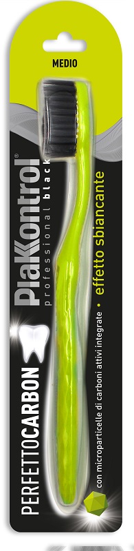 PLAKKONTROL PERFETTO CARBON SPAZZOLINO MANUALE BLISTER 1 PEZZO - Newepa Srl