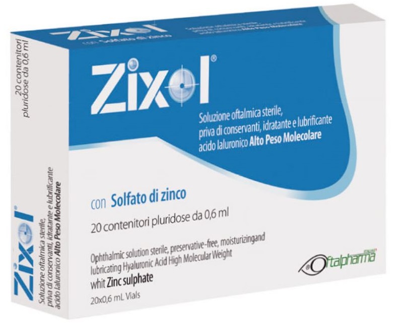 GOCCE OCULARI ZIXOL 20 FLACONCINI 0,6 ML - Newepa Srl