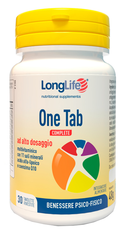 LONGLIFE ONE TAB COMPLETE 30 TAVOLETTE RIVESTITE - Newepa Srl