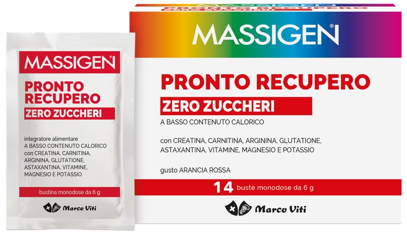 MASSIGEN PRONTO RECUPERO ZERO ZUCCHERI 14 BUSTINE - Newepa Srl
