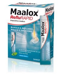 SOSPENSIONE ORALE MAALOX REFLURAPID 20 BUSTINE MONODOSE DA 10 ML - Newepa Srl
