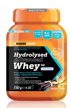 HYDROLYSED ADVANCED WHEY VANILLA CREAM BARATTOLO POLVERE ORALE 750 G - Newepa Srl