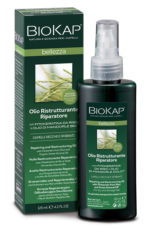 BIOKAP BELLEZZA OLIO RISTRUTTURANTE RIPARATORE 125 ML BIOSLINE - Newepa Srl