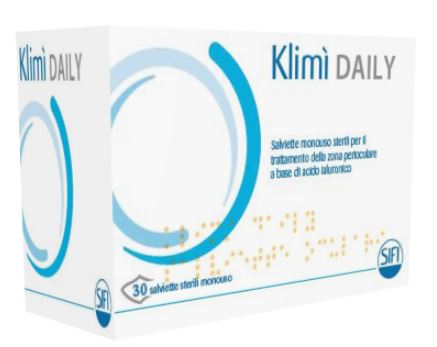 KLIMI' DAILY 30 SALVIETTINE DETERGENTI MONOUSO STERILI PER L'IGIENE OCULARE - Newepa Srl