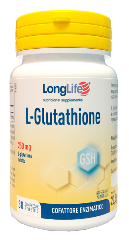 LONGLIFE L-GLUTATHIONE 250 MG 30 COMPRESSE - Newepa Srl
