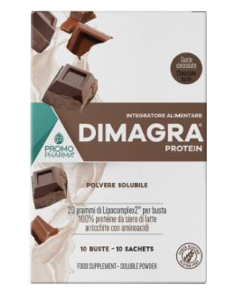 DIMAGRA PROTEIN CIOCCOLATO 10 BUSTE - Newepa Srl