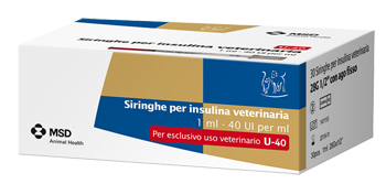 SIRINGA INSULINA USO VETERINARIO MSD-AH 30 SIRINGHE 40 UI/ML - Newepa Srl