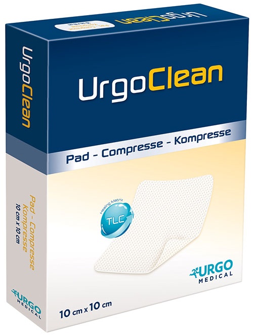 MEDICAZIONE TNT ASSORBENTE GELIFICANTE URGOCLEAN 10X10CM 10 PEZZI - Newepa Srl