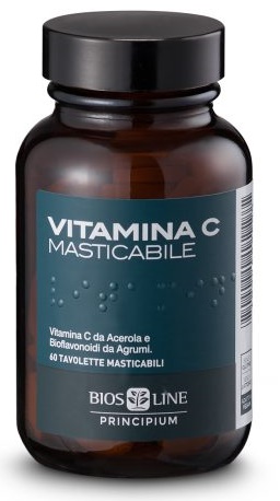 PRINCIPIUM VITAMINA C NATURALE 60 COMPRESSE MASTICABILI 72 G - Newepa Srl
