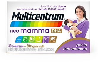 MULTICENTRUM NEO MAMMA DHA 30 COMPRESSE + 30 CAPSULE MOLLI - Newepa Srl