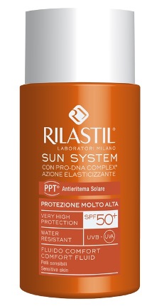 RILASTIL SUN SYSTEM PHOTO PROTECTION THERAPY SPF50+ COMFORT FLUIDO 50 ML - Newepa Srl