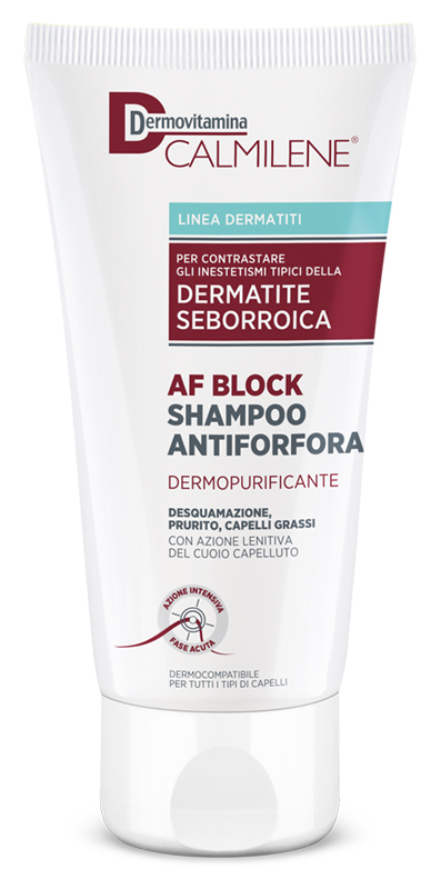 DERMOVITAMINA CALMILENE AF BLOCK SHAMPOO ANTIFORFORA DERMOPURIFICANTE DERMATITE SEBORROICA 200 ML - Newepa Srl