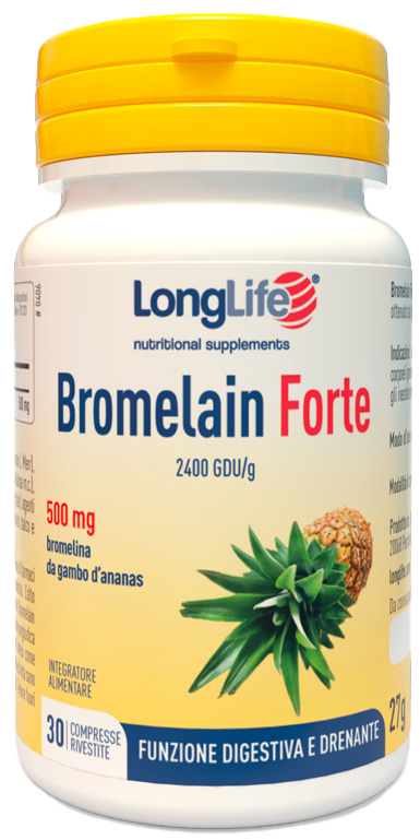 LONGLIFE BROMELAIN FORTE 30 COMPRESSE - Newepa Srl