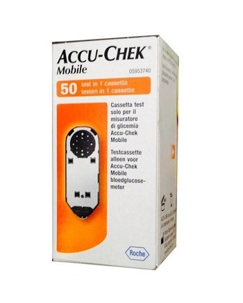 STRISCE MISURAZIONE GLICEMIA ACCU-CHEK MOBILE 50 TEST MIC 2 - Newepa Srl