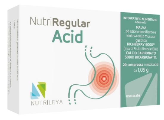 NUTRIREGULAR ACID 20 COMPRESSE MASTICABILI - Newepa Srl