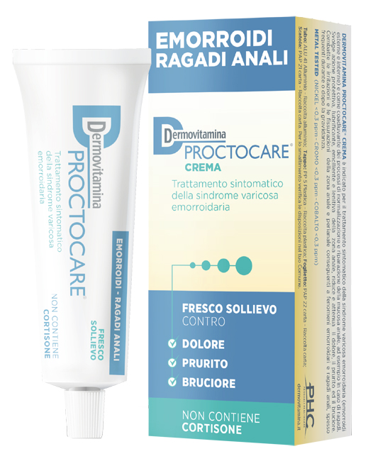 DERMOVITAMINA PROCTOCARE CREMA EMORROIDI RAGADI ANALI 30 ML CON CANNULA - Newepa Srl