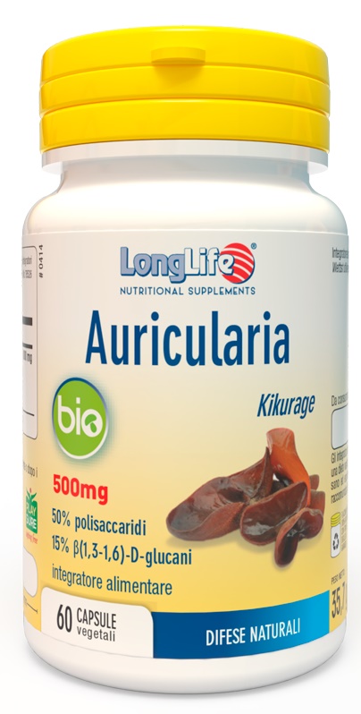 LONGLIFE AURICULARIA BIO 60 CAPSULE - Newepa Srl