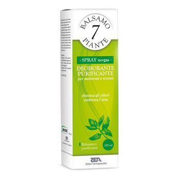 ESSENZA BALSAMICA 7 PIANTE DEODORANTE PURIFICANTE PER AMBIENTI E TESSUTI POMPA SPRAY + ASTUCCIO 180 ML - Newepa Srl