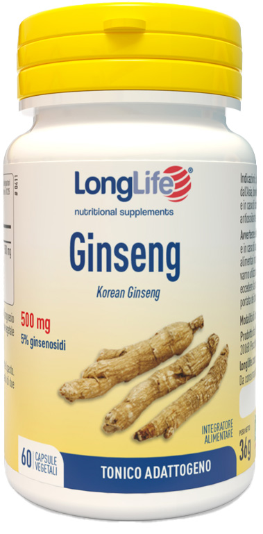 LONGLIFE GINSENG 5% 60 CAPSULE VEGETALI - Newepa Srl