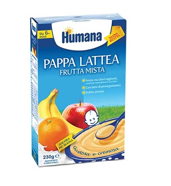 HUMANA PAPPA FRUTTA MISTA 230 G - Newepa Srl