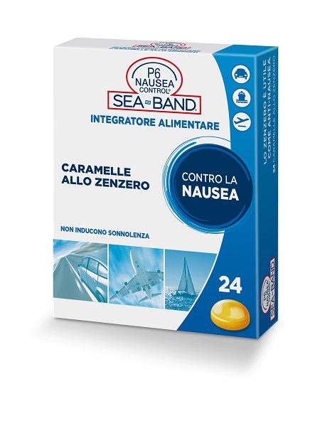 P6 NAUSEA CONTROL CARAMELLE ANTI NAUSEA VIAGGIO ALLO ZENZERO 24 PEZZI - Newepa Srl