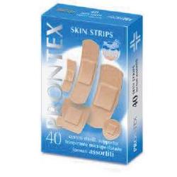 CEROTTO PRONTEX SKIN STRIPS 6 FORMATI ASSORTITI ASTUCCIO 40 PEZZI - Newepa Srl