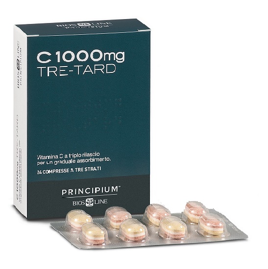PRINCIPIUM C 1000 MG TRE-TARD 24 COMPRESSE A TRE STRATI - Newepa Srl