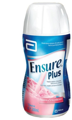 ENSURE PLUS FRAGOLA 4 BOTTIGLE DA 200 ML - Newepa Srl