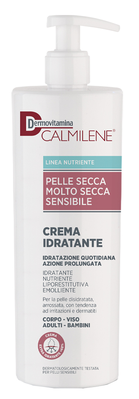 DERMOVITAMINA CALMILENE CREMA IDRATANTE PER PELLE SECCA, MOLTO SECCA O SENSIBILE 500 ML - Newepa Srl