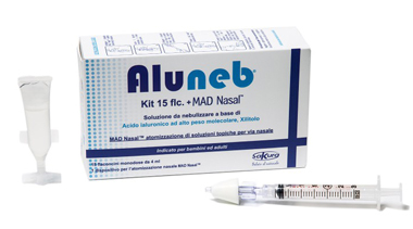 ALUNEB KIT SOLUZIONE ISOTONICA 15 FLACONCINI DA 4 ML + MAD NASAL ATOMIZZATORE - Newepa Srl