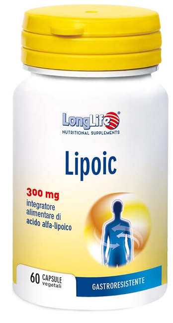 LONGLIFE LIPOIC 300 MG 60 CAPSULE VEGETALI DA 500 MG - Newepa Srl