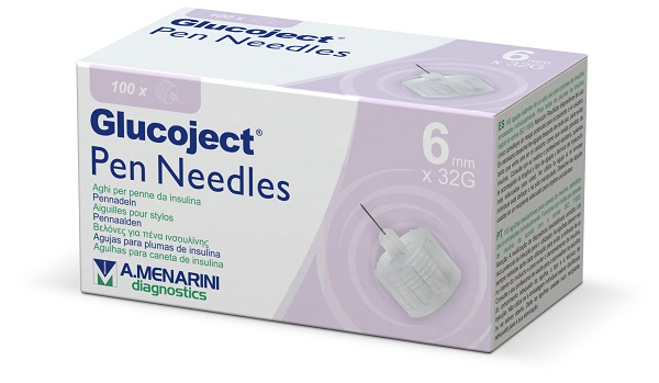 AGO PER PENNA DA INSULINA GLUCOJECT 6 MM GAUGE 32 100 PEZZI - Newepa Srl