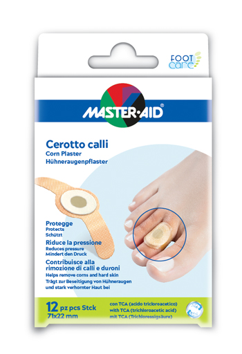CEROTTO CALLIFUGO MASTER-AID FOOTCARE 71X22 MM 12 PEZZI B2 - Newepa Srl