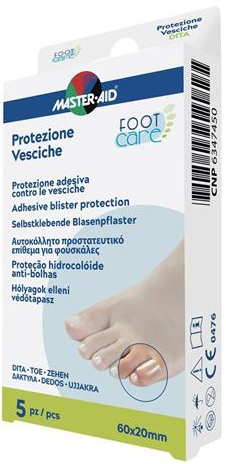 IDROCOLLOIDE MASTER-AID FOOTCARE VESCICHE DITA 60X20 MM 5 PEZZI A2 - Newepa Srl