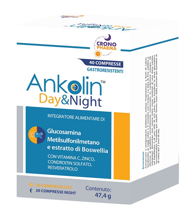 ANKOLIN DAY&NIGHT 20 COMPRESSE GASTRORESISTENTI DAY + 20 COMPRESSE GASTRORESISTENTI NIGHT - Newepa Srl