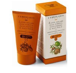 LATTE SOLARE CAROTA/JOJOBA/NOCE SPF10 125 ML - Newepa Srl