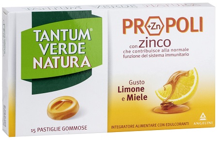 TANTUM VERDE NATURA 15 PASTIGLIE GOMMOSE LIMONE & MIELE - Newepa Srl