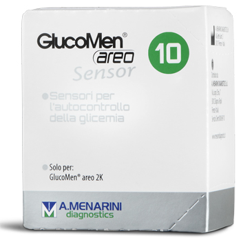 STRISCE GLUCOMEN AREO SENSOR PER ANALISI DEL GLUCOSIO 10 PEZZI - Newepa Srl