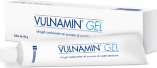 VULNAMIN MEDICAZIONE INTERATTIVA IN GEL A BASE DI AMINOACIDICOSTITUTIVI DEL COLLAGENE E SODIO JALURONATO TUBO 50 G - Newepa Srl
