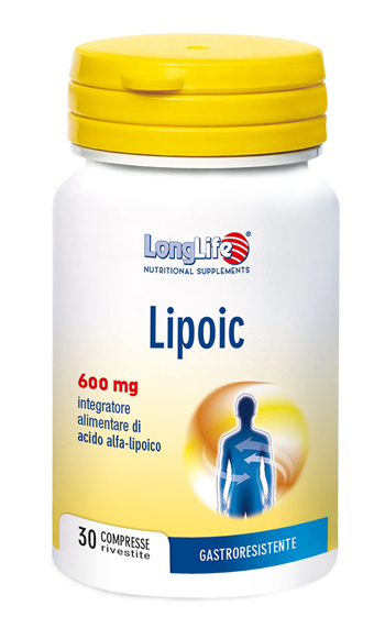 LONGLIFE LIPOIC 600 MG 30 COMPRESSE RIVESTITE DA 870 MG - Newepa Srl