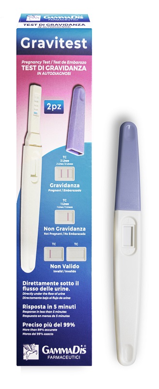 TEST GRAVIDANZA GRAVITEST 2 PEZZI GAMMADIS - Newepa Srl