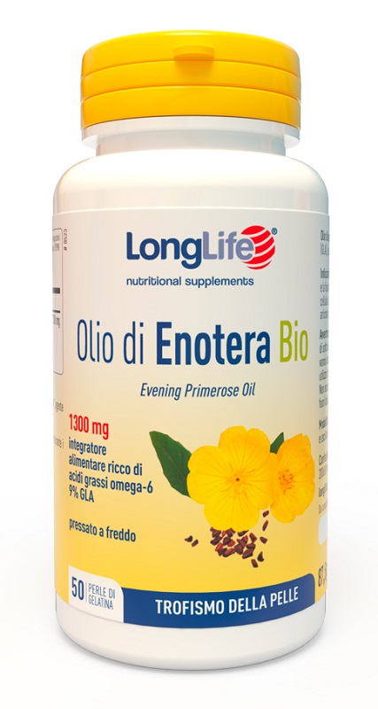 LONGLIFE OLIO ENOTERA BIO 1300 MG 50 PERLE IN GELATINA - Newepa Srl