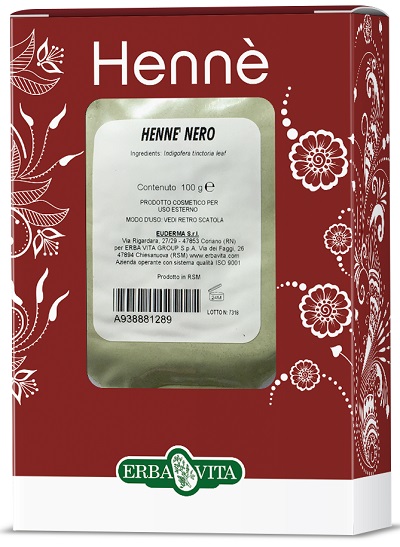 HENNE COLORANTE CAPELLI NERO 100 G - Newepa Srl